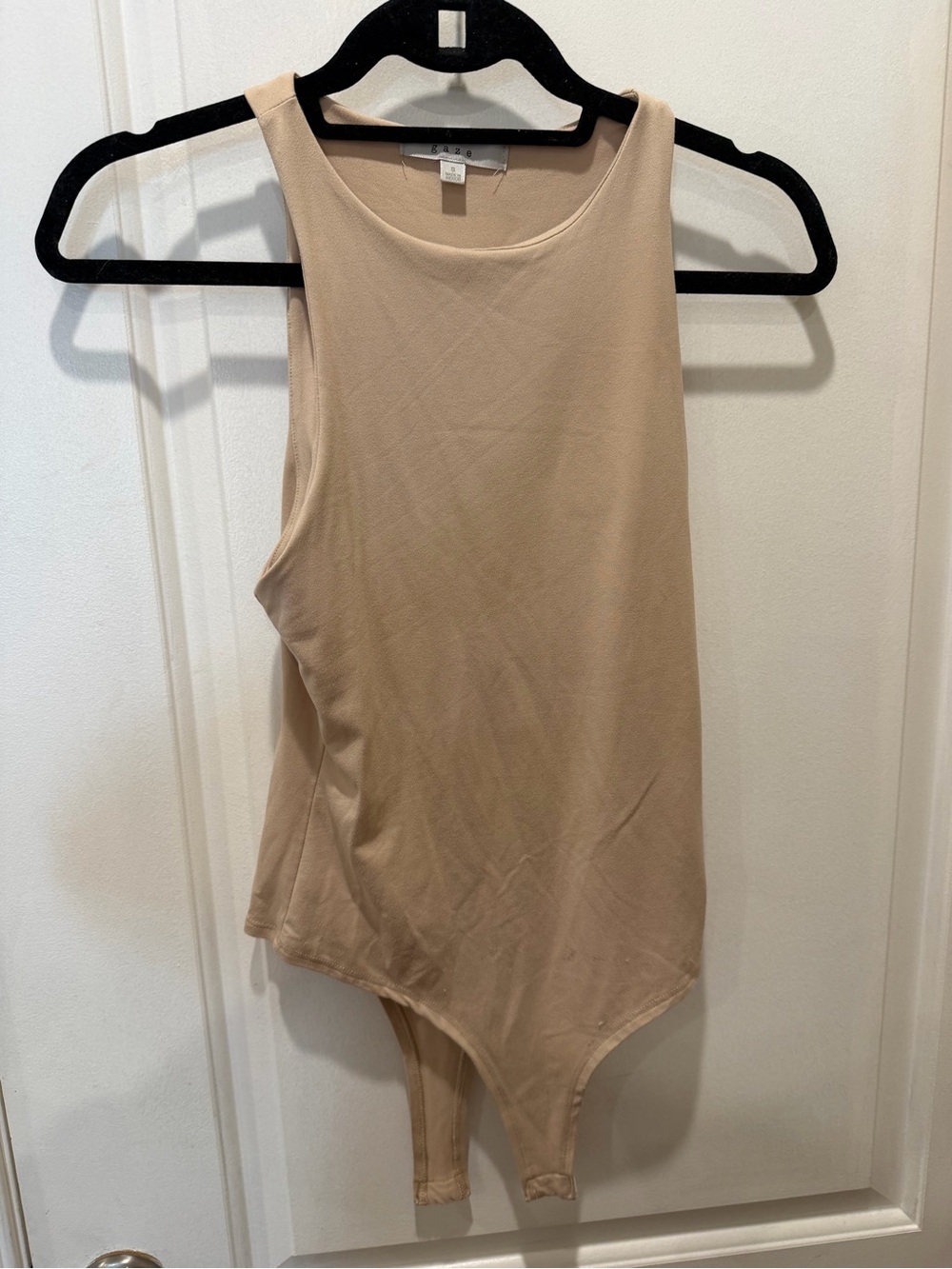 gaze Nude Scoop Neck Sleeveless Bodysuit